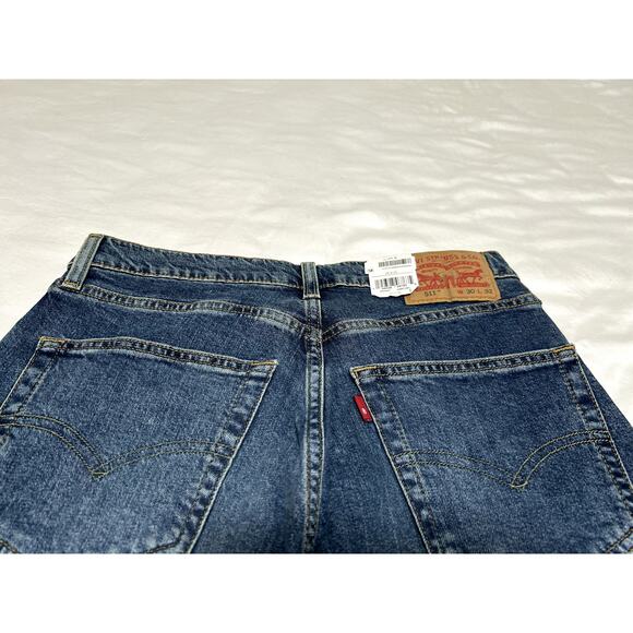 Levi's Mens 511 Slim Fit Jeans Sanibel State Indigo, 30W x 32L Zipper Slim Leg - Picture 4 of 6
